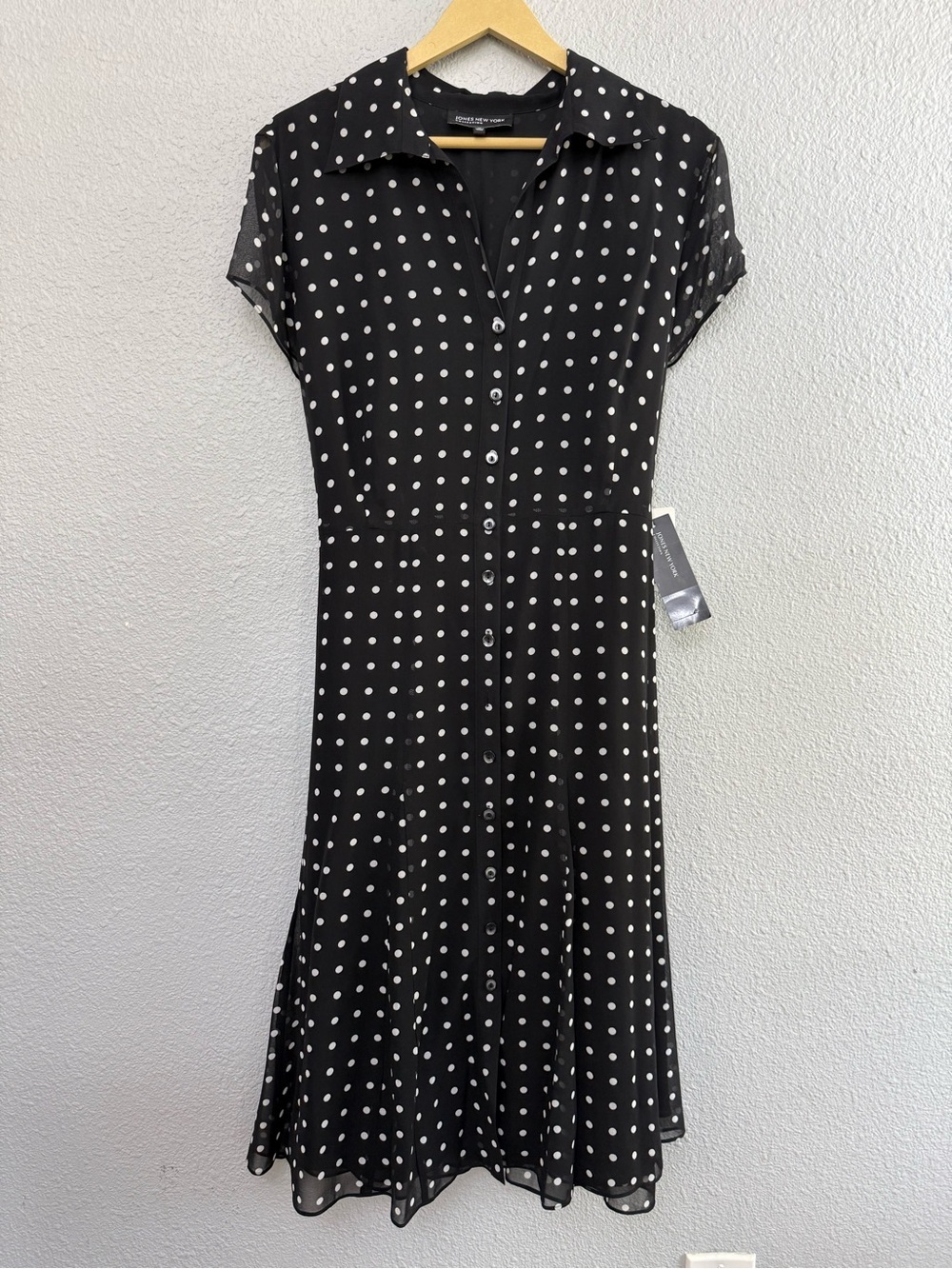 NWT Jones New York Polka Dot Dress Size 16